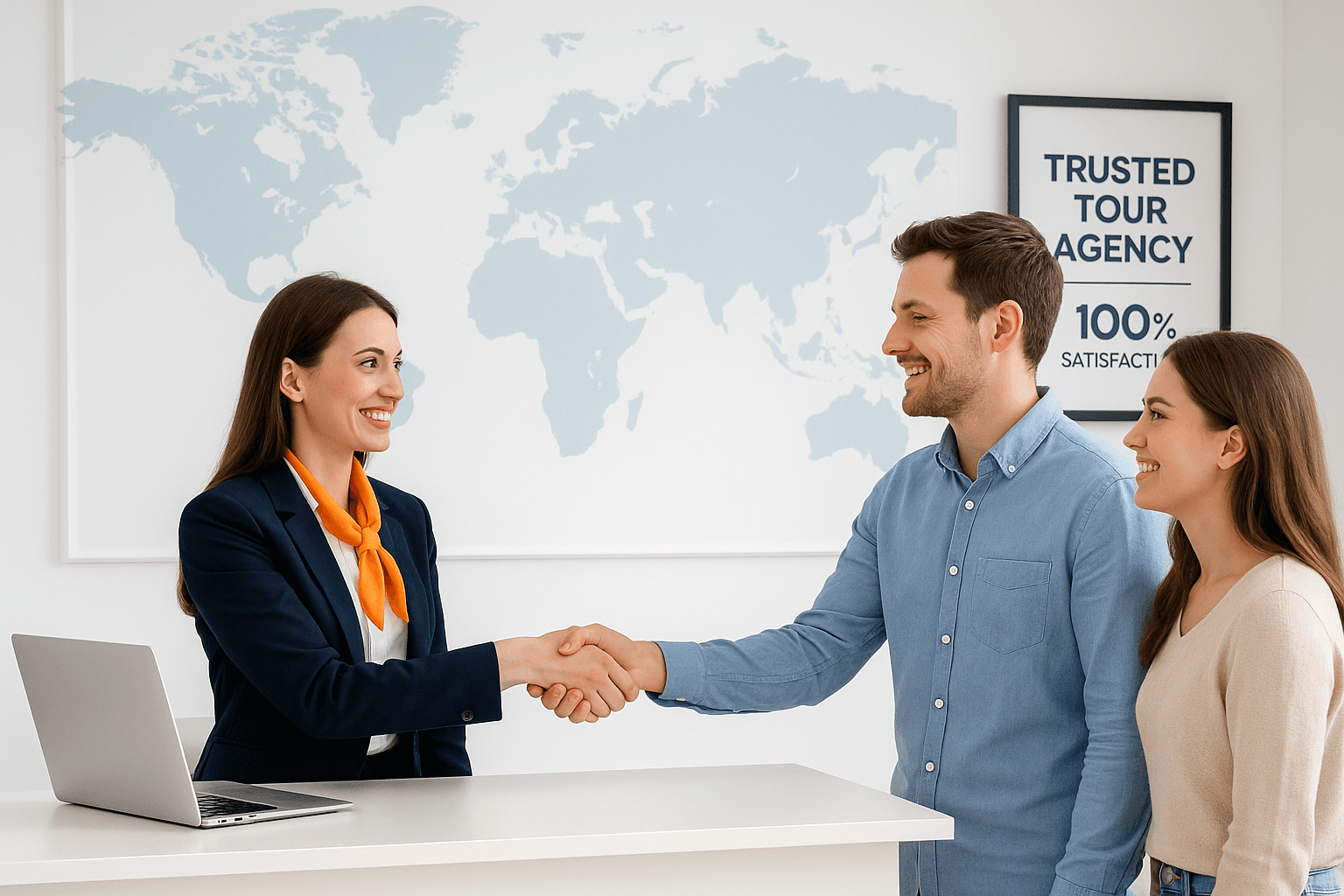 People planning travel with maps